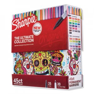 Sharpie SAN2011580 Permanent Markers Ultimate Collection, Assorted Tips, Assorted Colors, 45/Pack