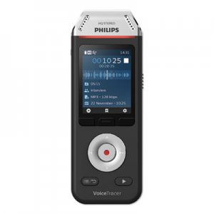 Philips PSPDVT2110 Voice Tracer DVT2110 Digital Recorder 8 GB, Black/Silver