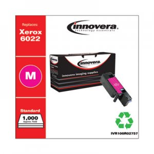 Innovera IVR106R02757 Remanufactured Magenta Toner, Replacement for Xerox 6022 (106R02757), 1,000 Page-Yield