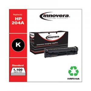 Innovera IVRF510A Remanufactured Black Toner, Replacement for HP 204A (CF510A), 1,100 Page-Yield