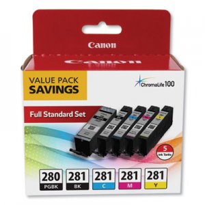 Canon CNM2075C006 2075C006 (PGI-280; CLI-281) Ink, Black XL/Black/Cyan/Magenta/Yellow