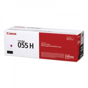 Canon CNM3018C001 3019C001 (055H) High-Yield Toner, 5,900 Page-Yield, Magenta