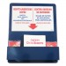 Impact IMP799112 Bilingual "Right-To-Understand" SDS Center, 25w x 5.2d x 30h, Blue/White/Red