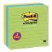 Post-it Notes MMM6753AUL Original Pads in Jaipur Colors, 4 x 4, Lined, 200-Sheet, 3/Pack