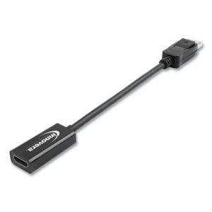 Innovera IVR30042 Display Port-HDMI Adapter, Display Port; HDMI, 0.65 ft, Black