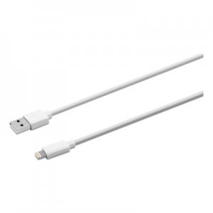 Innovera IVR30020 USB Lightning Cable, 6 ft, White