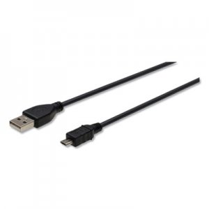 Innovera IVR30008 USB to Micro USB Cable, 6 ft, Black
