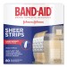 Band-Aid JOJ4669 Tru-Stay Sheer Strips Adhesive Bandages, Assorted, 80/Box