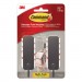 Command MMM17034MB2ES Decorative Hooks, Medium, Matte Black, 2 Hook and 4 Strips/Pack