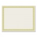 Great Papers! COS963070 Foil Border Certificates, 8.5 x 11, Ivory/Gold, Channel, 12/Pack
