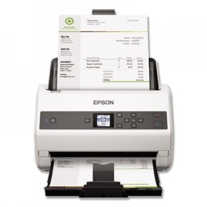 Epson EPSB11B250201 DS-870 Color Workgroup Document Scanner, 600 dpi Optical Resolution, 100-Sheet Duplex Auto Document Feeder