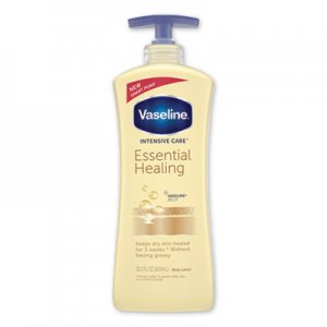 Vaseline UNI07900EA Intensive Care Essential Healing Body Lotion, 20.3 oz, Pump Bottle