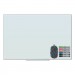 U Brands UBR3977U0001 Floating Glass Dry Erase Board, 48 x 36, White