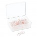 U Brands UBR3089U0624 Fashion Sphere Push Pins, Plastic, Clear/Rose Gold, 7/16", 100/Pack