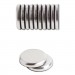 U Brands UBR2911U0012 High Energy Magnets, Circle, Silver, 1.25" Dia, 12/Pack