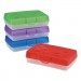 Storex STX61605U12C Pencil Box, 8.38" x 5.63" x 2.5", Randomly Assorted Colors