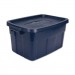 Rubbermaid UNXRMRT140008 Roughneck Storage Box, 14 gal, 15.88" x 23.88" x 12.25", Dark Indigo Metallic