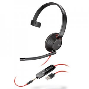 Poly PLNC5210 Blackwire 5210, Monaural, Over The Head USB Headset