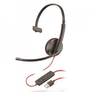 Poly PLNC3210 Blackwire 3210, Monaural, Over The Head USB Headset