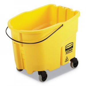 Rubbermaid Commercial RCPFG757088YEL WaveBrake 2.0 Bucket, 8.75 gal, Plastic, Yellow