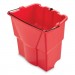 Rubbermaid Commercial RCP2064907 WaveBrake 2.0 Dirty Water Bucket, 18 qt, Plastic, Red