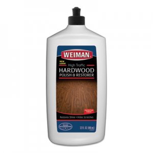 WEIMAN WMN523 High Traffic Hardwood Polish and Restorer, 32 oz Squeeze Bottle, 6/Carton