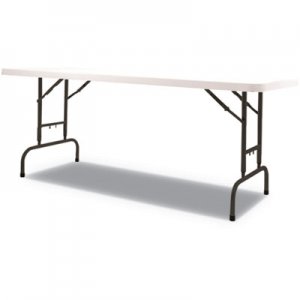 Alera ALEPT72AHW Adjustable Height Plastic Folding Table, 72w x 29 5/8d x 29 1/4 to 37 1/8h