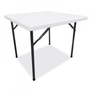 Alera ALEPT36SW Square Plastic Folding Table, 36w x 36d x 29 1/4h, White