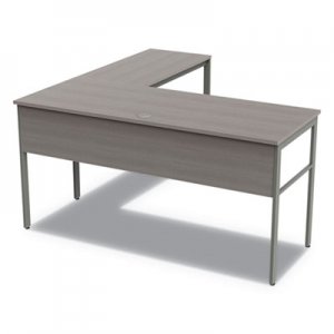 Linea Italia LITUR602ASH Urban Series L- Shaped Desk, 59" x 59" x 29.5", Ash