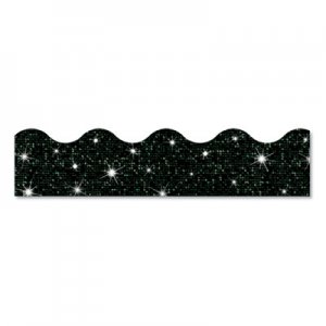 TREND TEPT91417 Sparkle Terrific Trimmers, 2 3/4" x 32 ft, Sparkles, Black