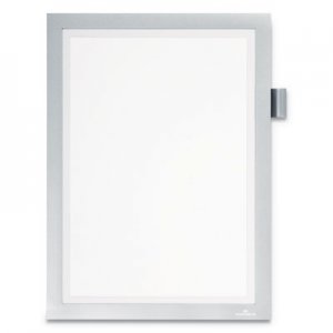 Durable DBL477323 DURAFRAME Note Sign Holder, 8 1/2" x 11", Silver Frame