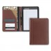 Samsill SAM71736 Contrast Stitch Leather Padfolio, 6 1/4w x 8 3/4h, Open Style, Brown