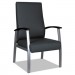 Alera ALEML2419 Alera metaLounge Series High-Back Guest Chair, 24.6'' x 26.96'' x 42.91'', Black Seat/Black