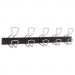 Alba ABAPMPRO5M Wall-Mount Coat Hooks, Metal, Silver, 22 lb, 29.92" x 2.95" x 6.45"