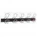 Alba ABAPMPRO5M Wall-Mount Coat Hooks, Metal, Silver, 22 lb, 29.92" x 2.95" x 6.45"