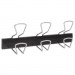 Alba ABAPMPRO3M Wall-Mount Coat Hooks, Metal, Silver, 22 lb, 18.11" x 2.95" x 6.45"