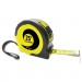 Boardwalk BWKTAPEM25 Easy Grip Tape Measure, 25 ft, Plastic Case, Black and Yellow, 1/16" Graduations