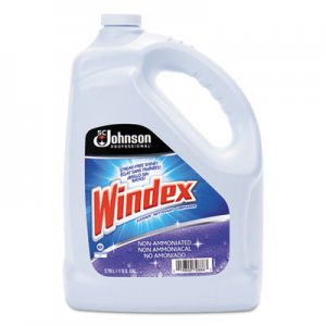 Windex SJN697262EA Non-Ammoniated Glass/Multi Surface Cleaner, Pleasant Scent, 128 oz Bottle