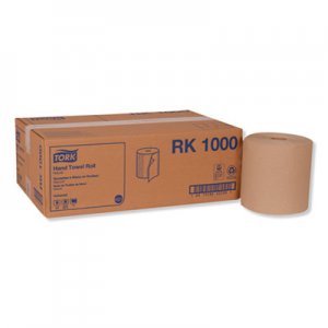 Tork TRKRK1000 Hardwound Roll Towel, 1-Ply, 7.9" x 1000 ft, Natural, 6/Carton