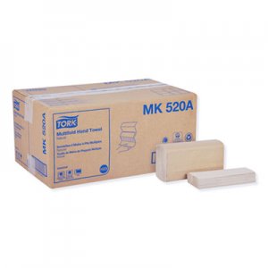 Tork TRKMK520A Multifold Hand Towel, 9.5 x 9.1, Natural, 250/Pack, 16 Packs/Carton