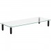 Lorell 99533 4-leg Single Shelf Glass Monitor Stand