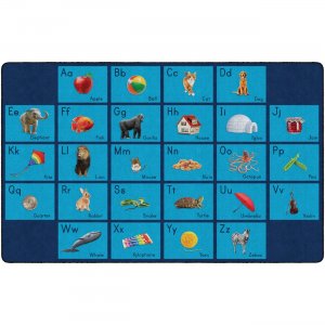 Flagship Carpets FA101844FS See My Alphabet Classroom Rug