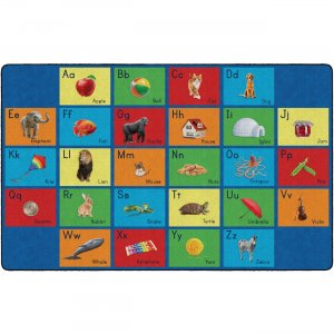 Flagship Carpets FA101944FS See My Alphabet Classroom Rug