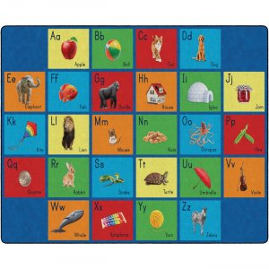 Flagship Carpets FA101958FS See My Alphabet Classroom Rug