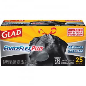 Glad 70359BD Dual Defense Drawstring Large Trash Bags