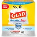 Glad 70427BD ForceFlexPlus Tall Kitchen Drawstring CloroxPro Trash Bags