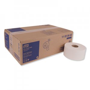 Tork TRK11020602 Advanced Jumbo Bath Tissue, Septic Safe, 2-Ply, White, 3.48" x 751 ft, 12 Rolls/Carton