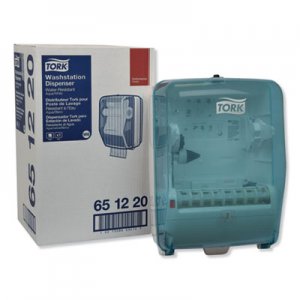 Tork TRK651220 Washstation Dispenser, 12.56 x 10.57 x 18.09, Aqua/White