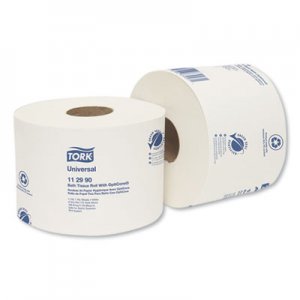 Tork TRK112990 Universal Bath Tissue Roll with OptiCore, Septic Safe, 1-Ply, White, 1755 Sheets/Roll, 36/Carton