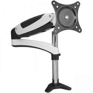 SIIG CE-MT1H12-S1 Full-Motion Easy Access Single Monitor Desk Mount - White